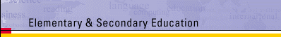 Elementary & Secondary Education Home