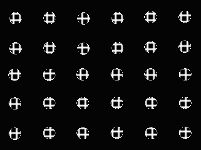 1mm circular grid