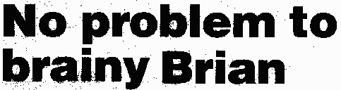 Newspaper headline